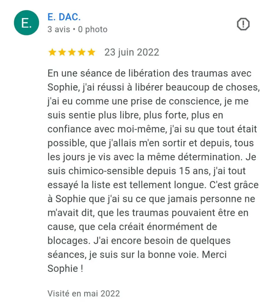 témoignages guérison MCS
